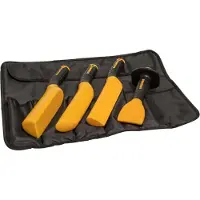 Roughneck Pro Lead Dresser 4-delige gereedschapsset met opbergrol