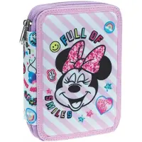 Disney Minnie Smiles gevulde etui, 2 lagen