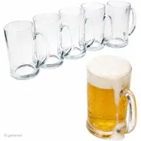 MamboCat 6-delige Set Viva bierpullen van 0,5 l met oor - 67639