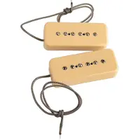 Lollar P-90 Soapbar single coil pickups, hals en brug, crème (2 x)