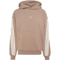 Adidas Sportsweatshirt 'KIT 3-STRIPES' donkerbeige / wit