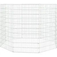 vidaXL Vrije uitloop dierenverblijf 8 panelen 54x100 cm