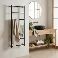 Sapho Schick zwarte handdoekladder 50x135cm wandmontage