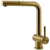 Pure.Sink Elite Steel Pulse-S keukenkraan PVD geborsteld goud met uittrekbare uitloop PS8500-60