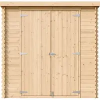 Timbela M311C1+M311G - Houten tuinhuis - 2,22 m² - 142x204xH200 cm - met vloer