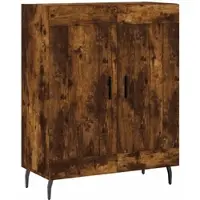 vidaXL Dressoir 69,5x34x90 cm bewerkt hout gerookt eikenkleurig