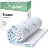 Nivion | Aloe vera topper M - 50 bis 90kg - 5cm Höhe / 140x200cm | Traagschuim | Topmatras - Topper Matras - Topdekmatras
