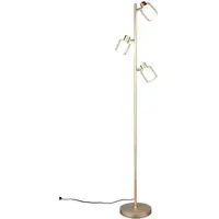 Reality Vloerlamp Neralo, messing / goud, Woon-/ Eetkamer, metaal, vloerlamp