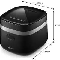 Philips All-in-One Cooker HD3090/80 Multicooker, 1.8 l - Zwart