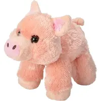 Wild republic knuffel varken junior 18 cm pluche roze