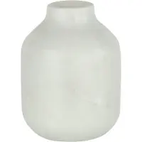 J-Line vaas Fles Marmer - steen - wit - large