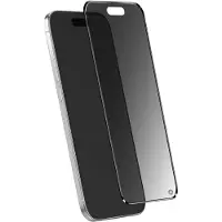 FORCE CASE , Screenprotector geschikt voor iPhone Air - 2.5D Organic Glass & Privacy Filter, Transparant zwart