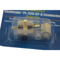 Shakespeare Antennas Centerpin Rg8x Rg58/au Antenna Connector Transparant