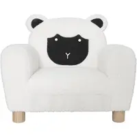 Atmosphera Kinderfauteuil - Schaap - Wit - Bouclé stof