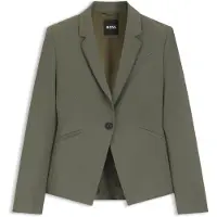 BOSS Slim-fit blazer van Italiaanse scheerwol
