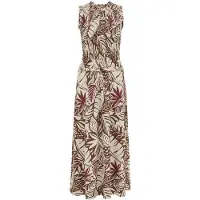 We fashion - Dames midi jurk met print - Regular fit - Multikleur - Maat: XXXL