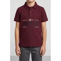 Tommy Hilfiger Boys Tommy Icons Polo Deep Rouge Maat: 8 | Overhemden Outlet | kids | Rood
