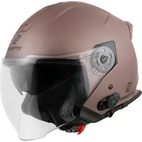 Bogotto H586 BT Solid Mat Bruin Bluetooth Jethelm Maat XL