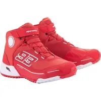 Alpinestars MM93 CR-X Drystar Motorschoenen Helder Rood Wit Maat US 8.5