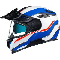 NEXX X.Vilijord Continental Wit Blauw Rood Systeemhelm Maat XS