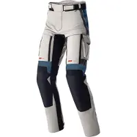 Rst Pro Series Adventure D3O, waterdichte stoffen broek ,Lichtgrijs/Zwart/Blauw/Rood ,XL