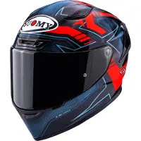 Suomy TX-Pro Flawless, integraalhelm ,Zwart/Blauw/Rood/Lichtblauw ,XS