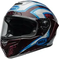 Bell Race Star DLX Flex Xenon Glanzend Rood Zilver Integraalhelm Maat S