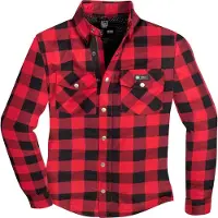 Merlin Axe Zwart Rood Motorshirt Maat 2XL