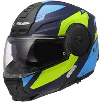 LS2 LS2FF902ScopeIIDuriaBlauwH-VisGeel06Systeemhelm Maat XS