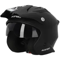 Acerbis Aria Solid Zwart Jethelm Maat 2XL