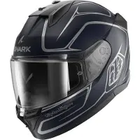 Shark D-Skwal 3 Drone Mat Blauw Zilver Blauw BSB Integraalhelm Maat XS