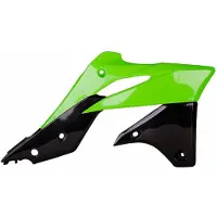Polisport Originele kleur radiator kieuwen groen/zwart Kawasaki KX250F