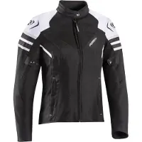 Ixon Ilana Evo Zwart Wit Grijs Dames Textiele Motorjas Maat XS