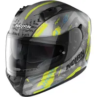 Nolan N60-6 Wheelspin 059 Mat Grijs Fluo Geel Helm Maat M