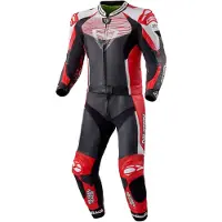 MUGENRACE Scorpion Zwart Wit Rood Geperforeerd 2-Delig Motorpak Maat 50