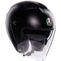 AGV Irides Mono Logo Mat Zwart Jethelm Maat S