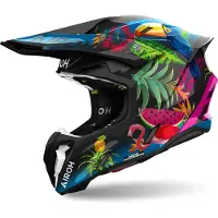 Airoh Twist 3 Amazonia Zwart/Pink/Groen/Blauw XL unisex