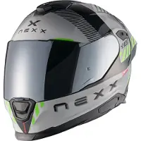 NEXX Y.100R Fade Grijs Zwart Integraalhelm Maat S