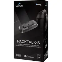 Cardo Packtalk-S Bluetooth Communicatiesysteem Enkel Pakket voor Shoei Gen 3 Motorhelmen Maat