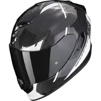 Scorpion Exo-1400 Evo Carbon Air Kendal Zwart-Wit Integraalhelm Maat 2XL