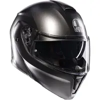 AGV Streetmodular Mono, opklapbare helm ,Mat-Donkergrijs ,M