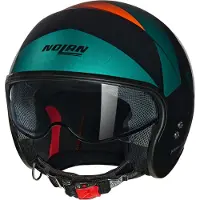 Nolan N21 06 Tangente 347 Zwart Militair Groen Oranje Glossy Jethelm Maat M