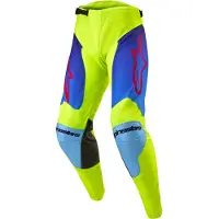 Alpinestars Racer Hoen Crossbroek Neongeel/Blauw/Rood 30, Mannen