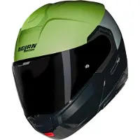 Nolan N90-3 06 Verniciatura Spec. Systeemhelm Zwart/Groen S unisex