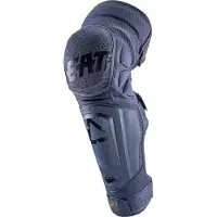 Leatt 3DF Hybrid EXT Donkerblauwe Motocross Knie- en Scheenbeschermers Maat S-M