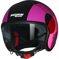 Nolan N21 06 Bicromo 346 Zwart Viola Rood Glossy Jethelm Maat XL