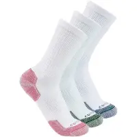 Carhartt Midweight Cotton Blend Crew Sock 3 Pair Sc2823w | Maat: L