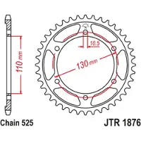 JT Sprockets Jt Jtr 1876-42 Achtertandwiel