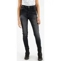 Rokker ROKKERTECH High Waist Donkergrijs Motorjeans Maat W28/L32