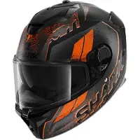 Shark Spartan GT Ryser integraalhelm, zwart/oranje, maat XS (53/54)